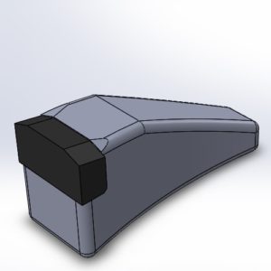 Anschweißzahn 64x25x33