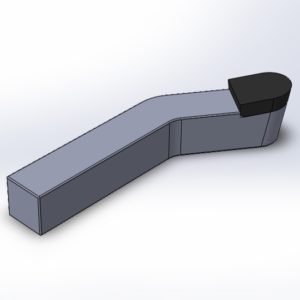 Fräszahn passend für Carlton, rechts