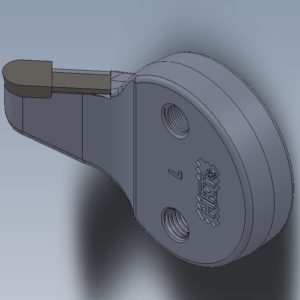 Fräszahn passend für Stubbenfräse, links