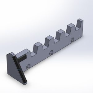 Trommelabstreifer Linke Seite mit Hartmetall