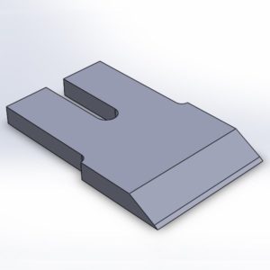 Klinge 140x220x20 35° passend für Mus-Max