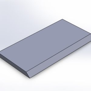 Klinge 95x50x5 45° passend für Heiz-o-hack